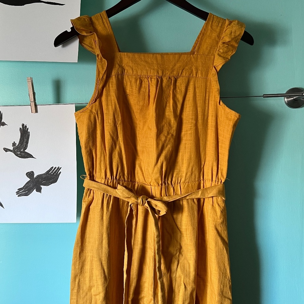 Universal Thread Mustard Yellow Cotton Dress Size XS